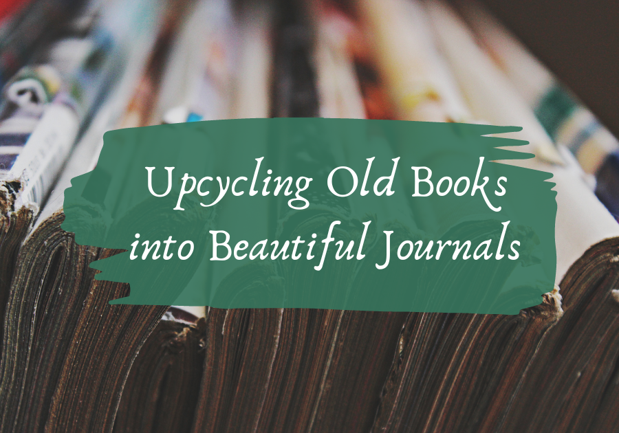 Upcycling Old Books Into Custom DIY Journals - Run To Radiance