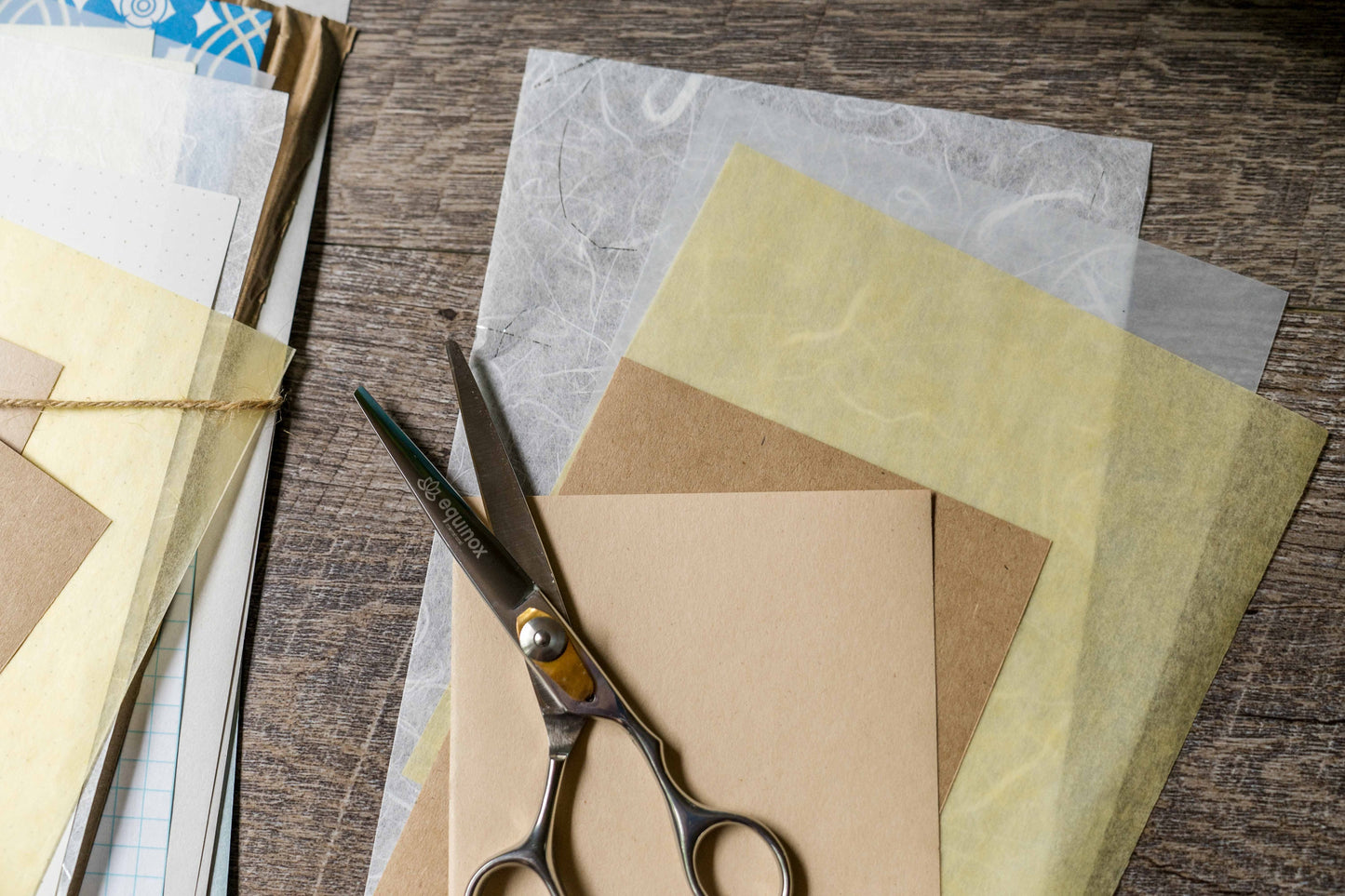 Blue Neutral Scrapbook Paper Pack - DIY Collage Junk Journal Kit Mixed Media Essentials
