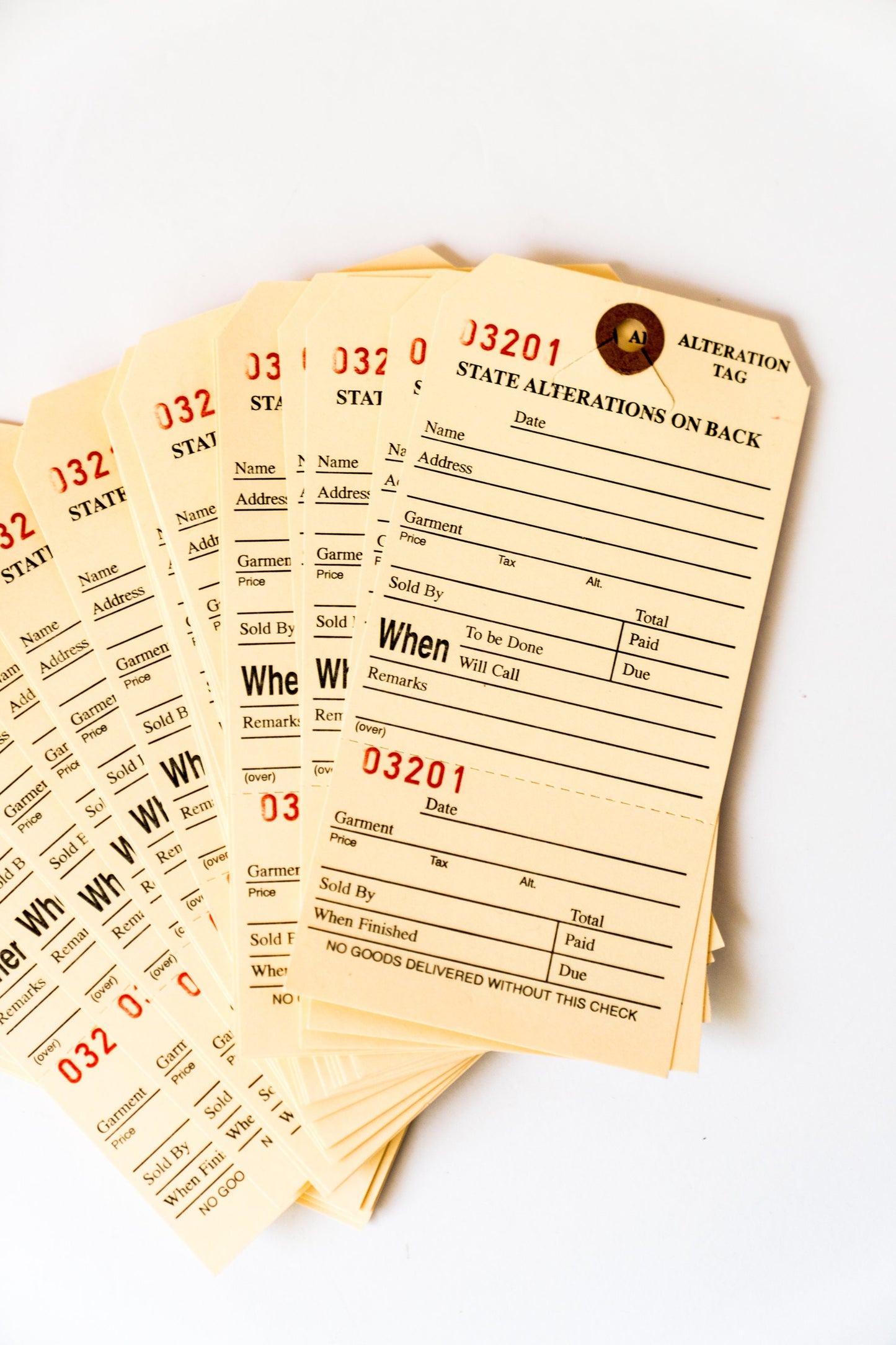 Vintage Manila Alteration Tags - Numbered Paper Ephemera for Junk Journals Mixed Media Crafts