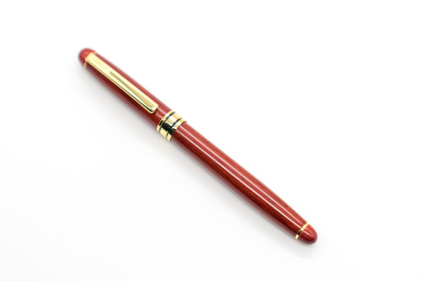Red Wooden Fountain Pen - Mahogany Calligraphy Pen for Writers Gift for Father-in-Law New Job Wedding