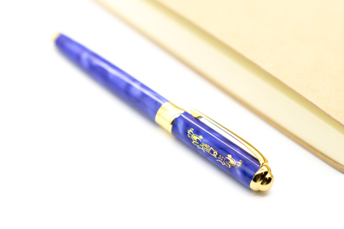 Marble Purple Fountain Pen - Refillable Calligraphy Writing Instrument Perfect Mothers Day Gift