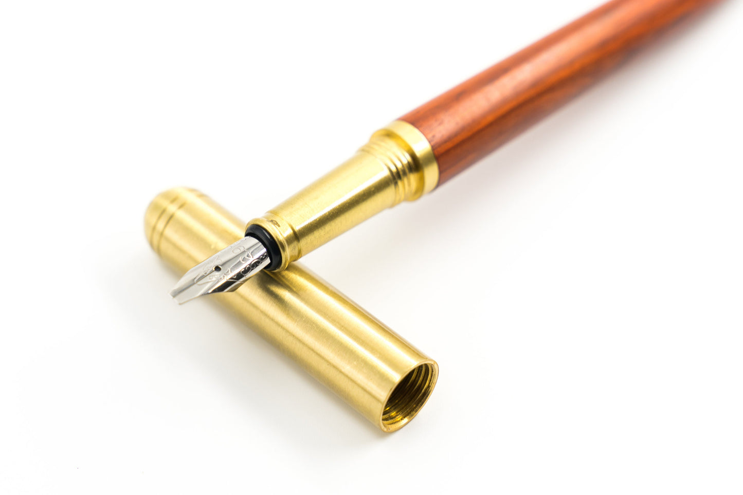 Wood Fountain Pen - Refillable Parallel Calligraphy Pen with 29 Nib Brass Metal Tip