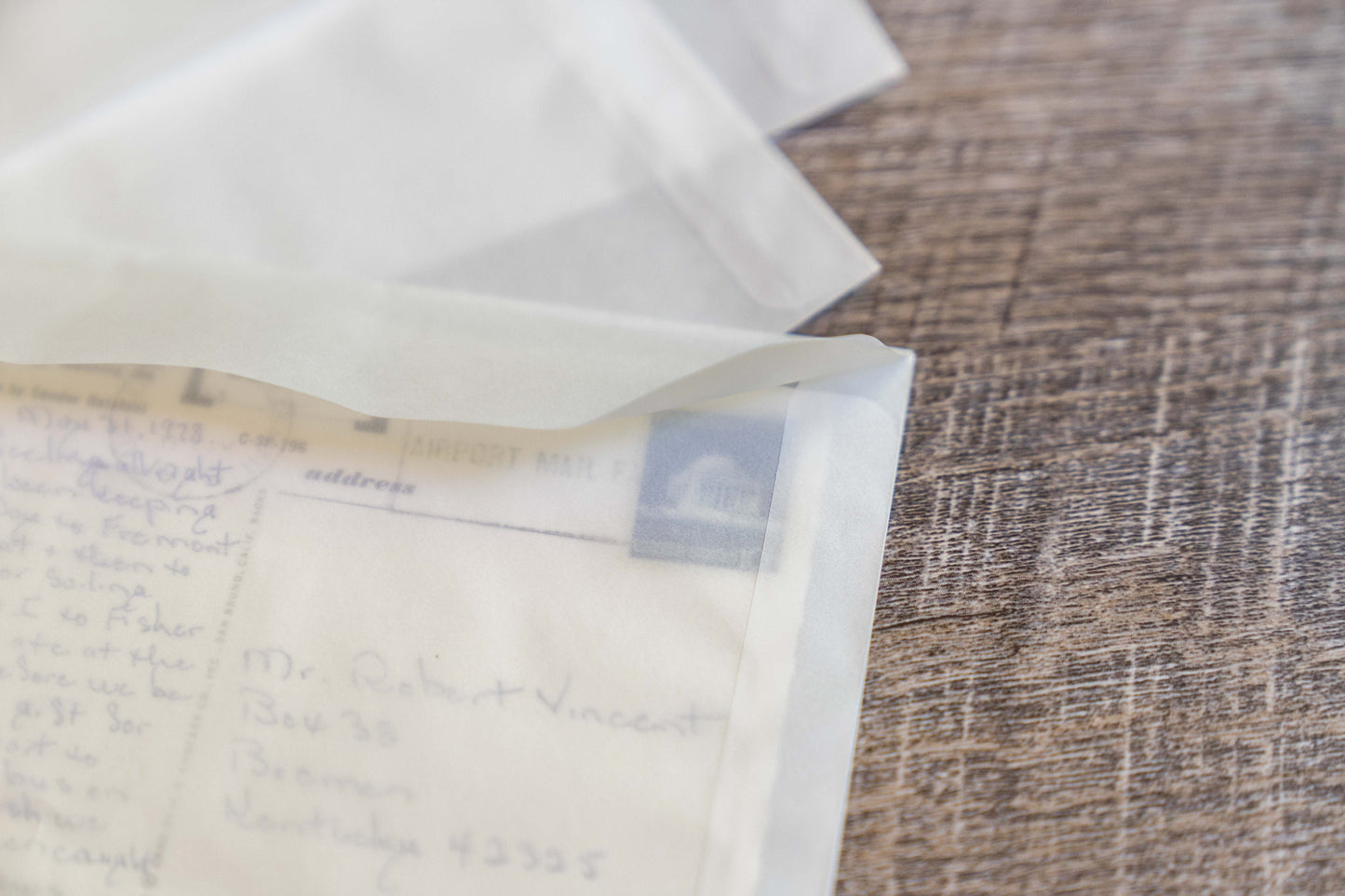 Translucent Glassine Envelopes - Vintage Wedding Planner Accessories 6 58 x 4 12