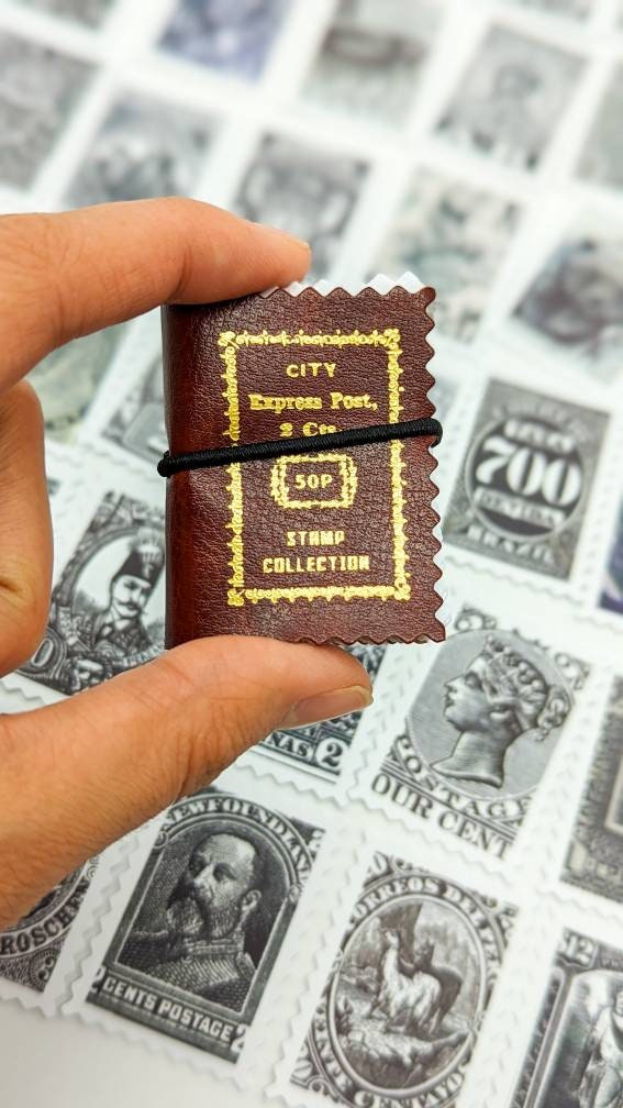 White Vintage-Inspired Reproduction Stamps – Unique Designs for Journaling & Crafts