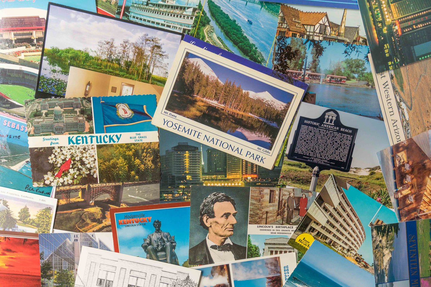 Vintage Postcards Lot 1950-1999 - Collectible Antique Stationery Ephemera