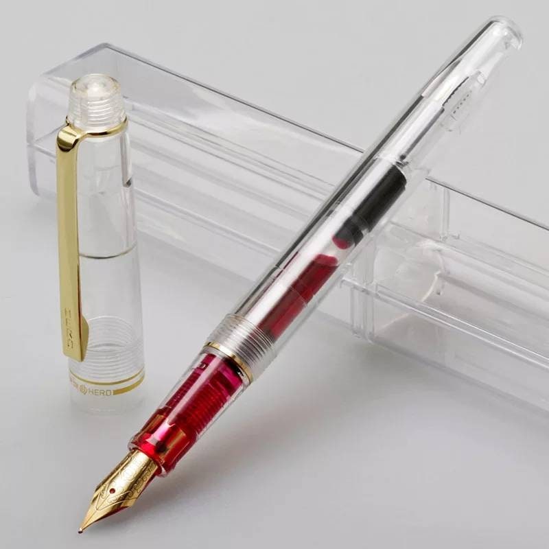 Acrylic Fountain Pen - Elegant Refillable Calligraphy Pen for Writers Weddings
