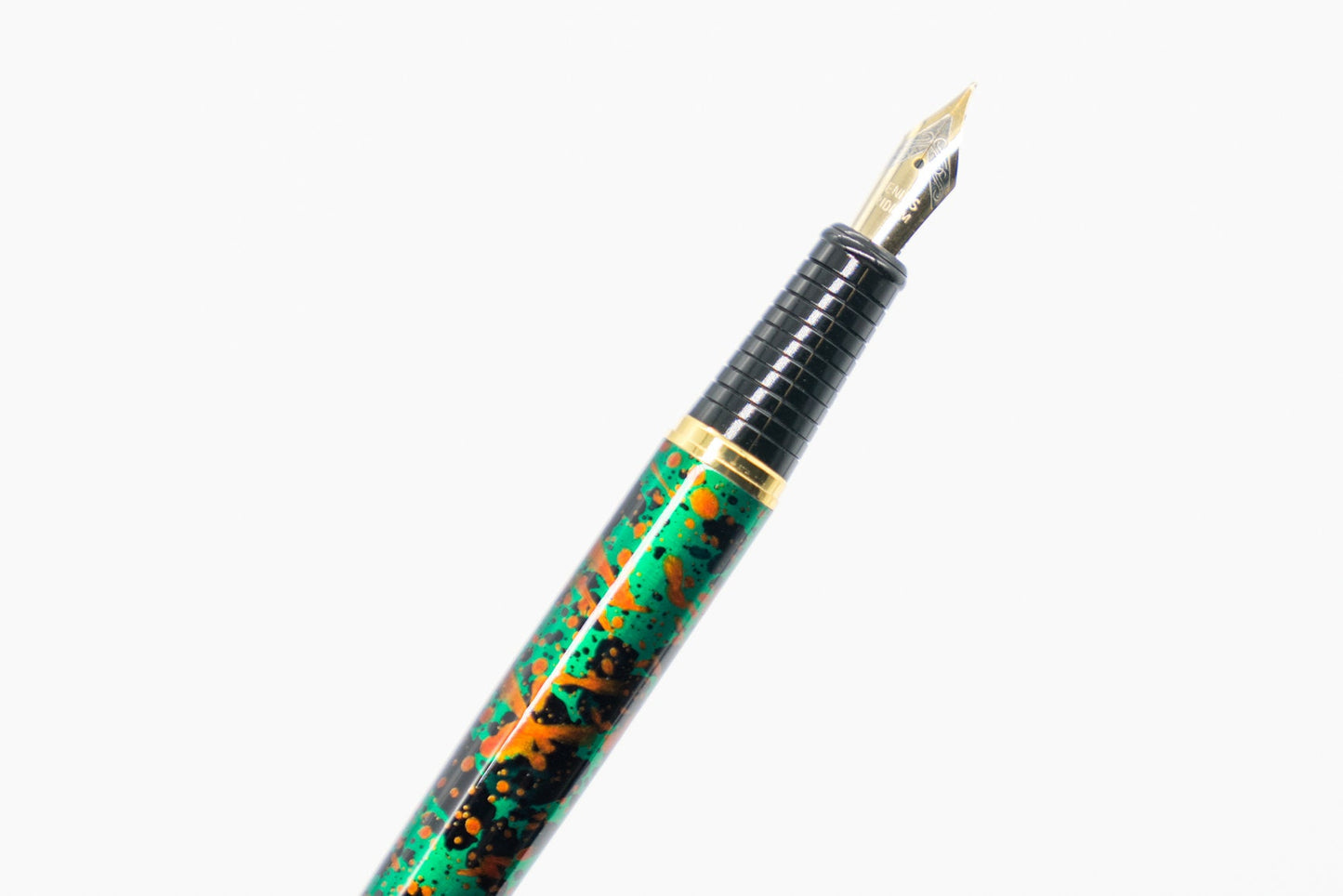 Vintage Green Gold Fountain Pen - Refillable Metal Calligraphy Pen M Nib Wedding Boss Gift