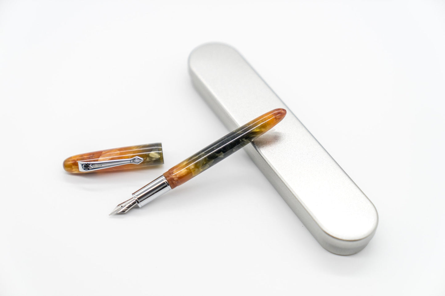 Marble Design Acrylic Fountain Pen - Calligraphy Drawing Journaling Wedding Gift