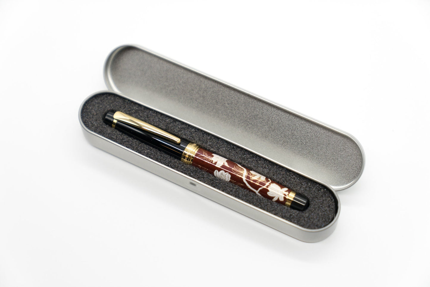 Luxury Floral Fountain Pen - Bent Nib Calligraphy Pen Refillable Gift for Writers