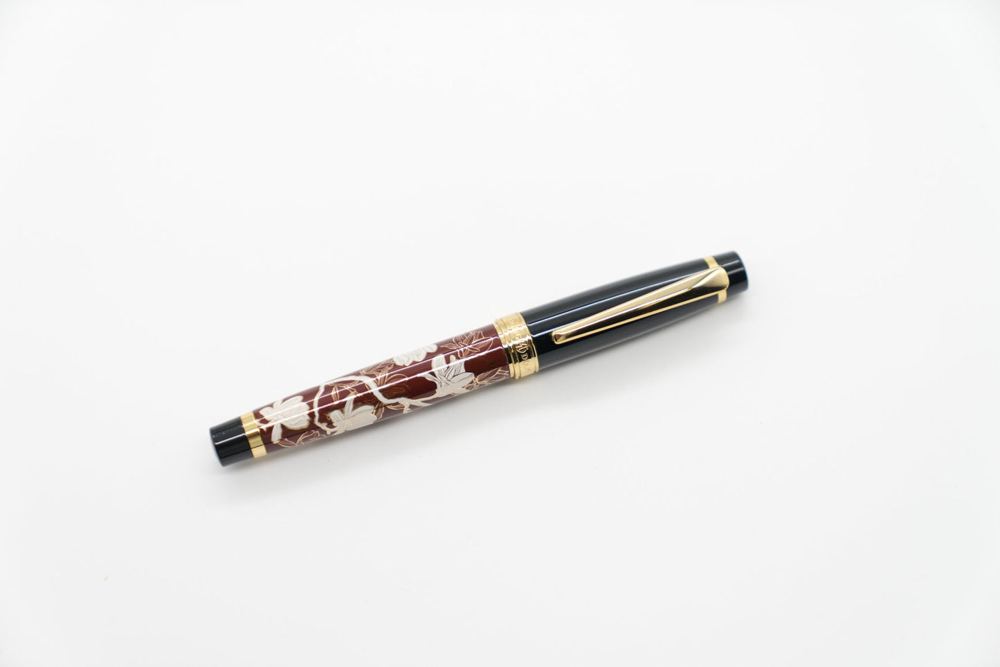 Luxury Floral Fountain Pen - Bent Nib Calligraphy Pen Refillable Gift for Writers