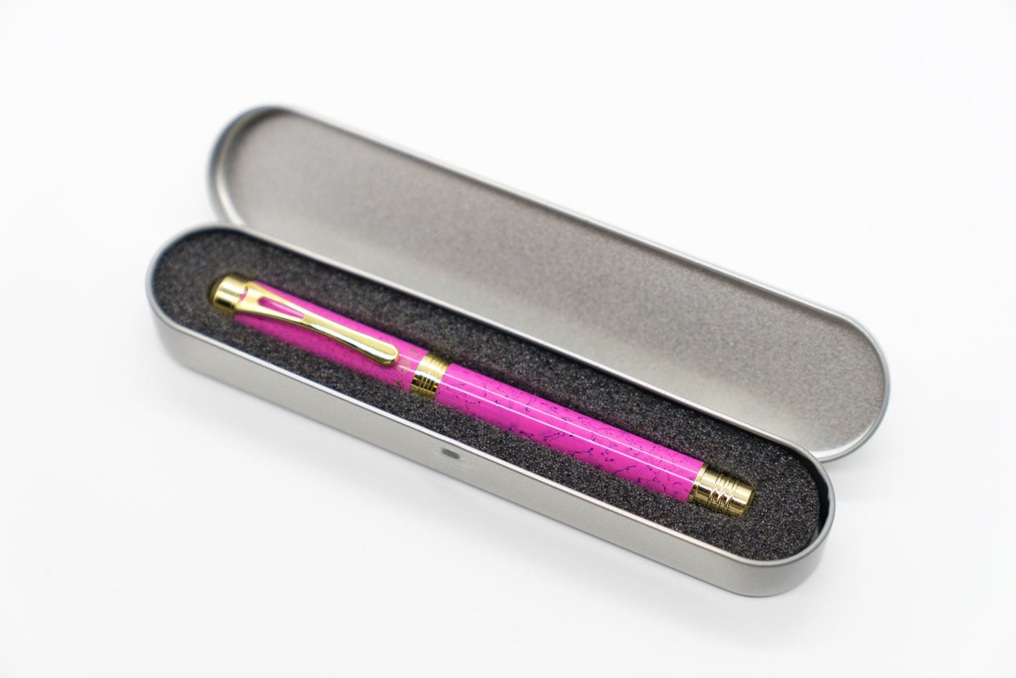 Pink Gold Fountain Pen - Refillable Calligraphy Pen for Letter Writing Drawing