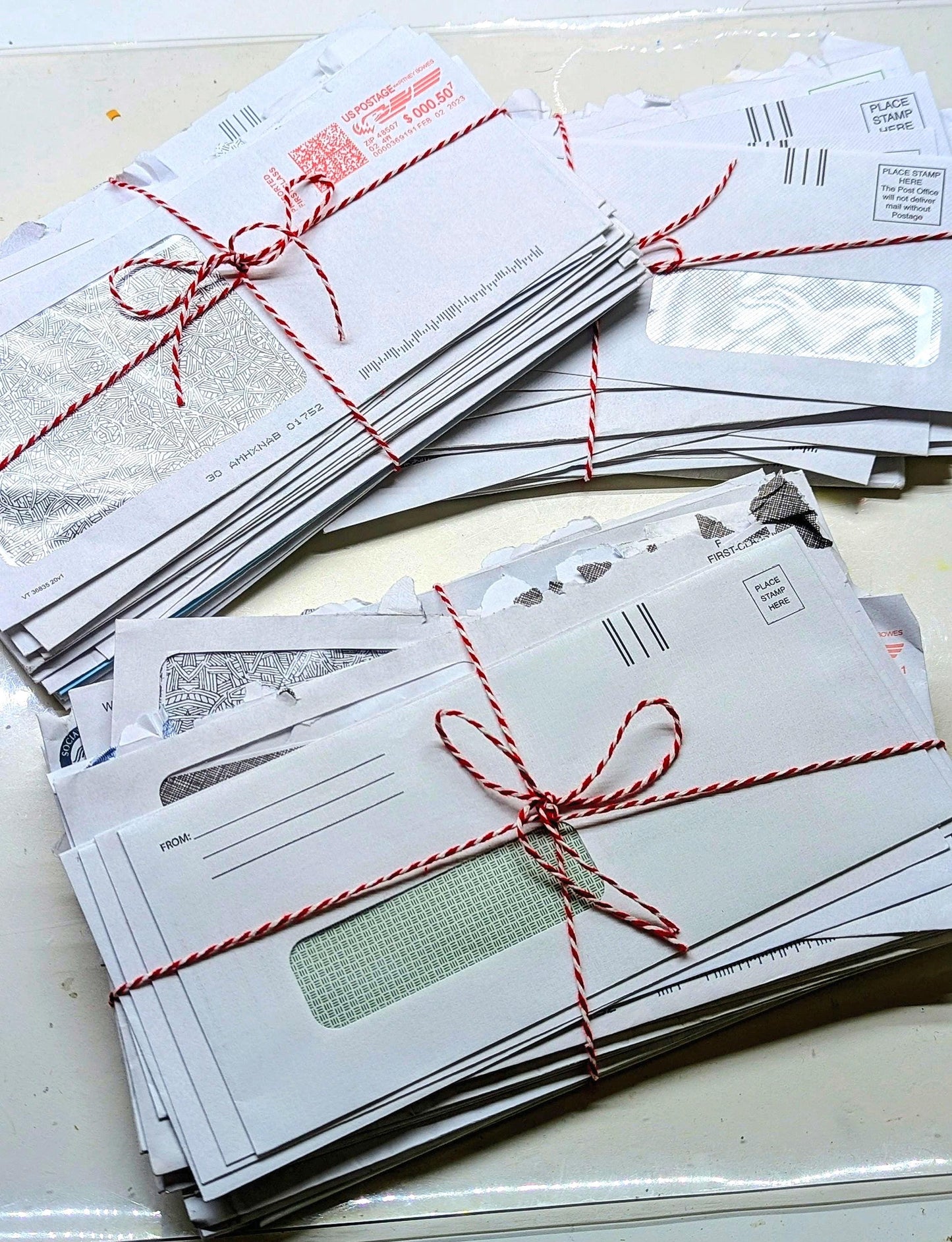 Assorted Security Envelopes - Junk Journaling Mixed Media Crafting