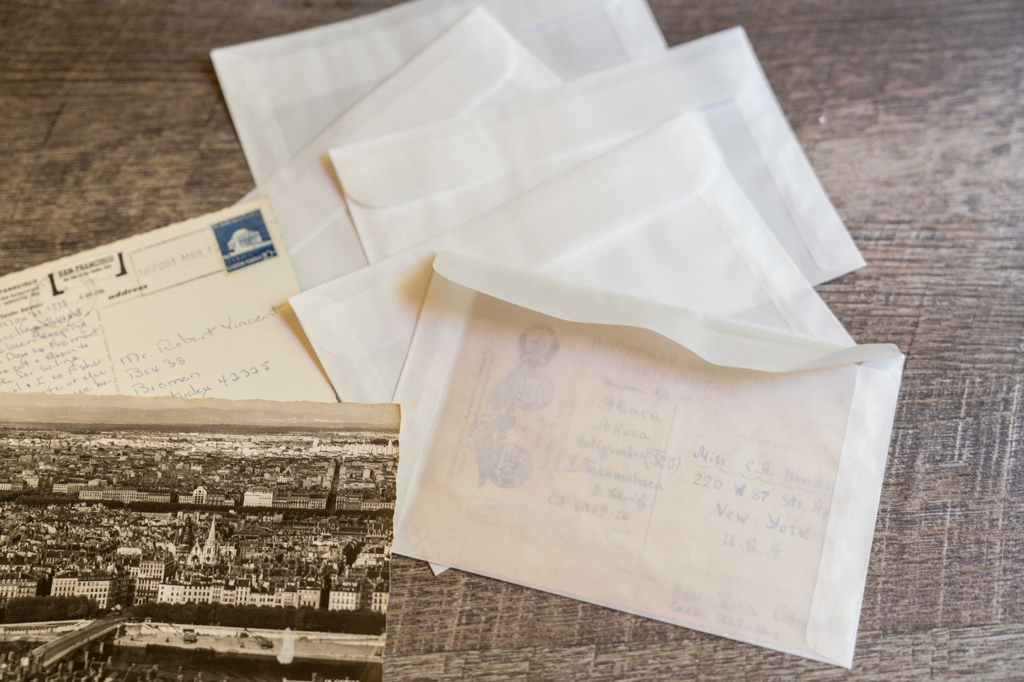 Translucent Glassine Envelopes - Vintage Wedding Planner Accessories 6 58 x 4 12