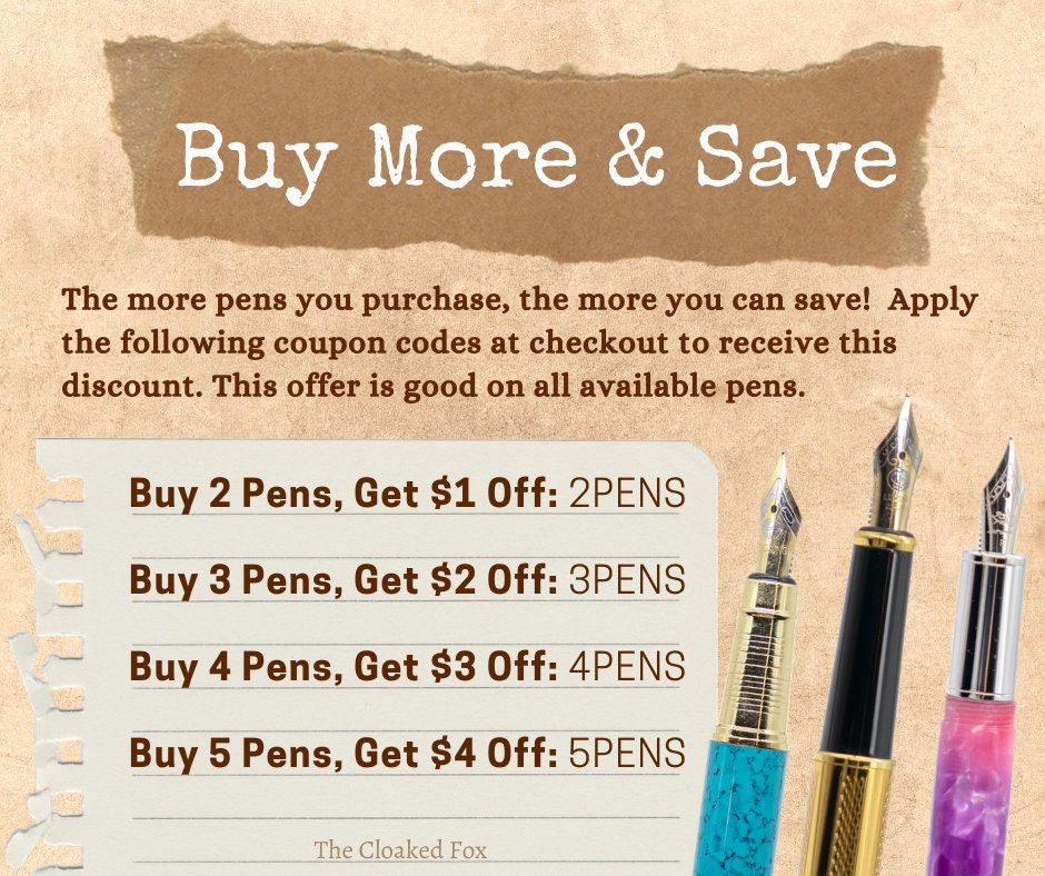 Wood Fountain Pen - Refillable Parallel Calligraphy Pen with 29 Nib Brass Metal Tip