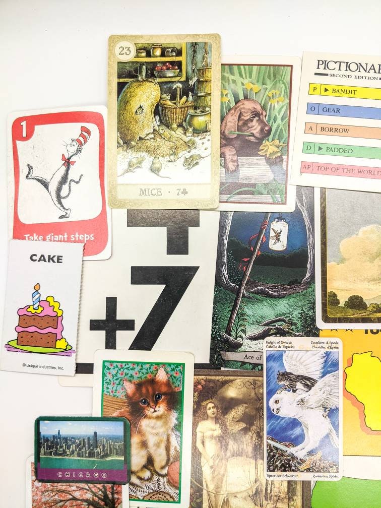 Large Swap Card Lot - Trading Cards Tarot Cards Craft Ephemera for Scrapbooking