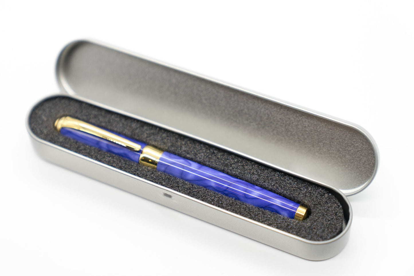 Marble Purple Fountain Pen - Refillable Calligraphy Writing Instrument Perfect Mothers Day Gift