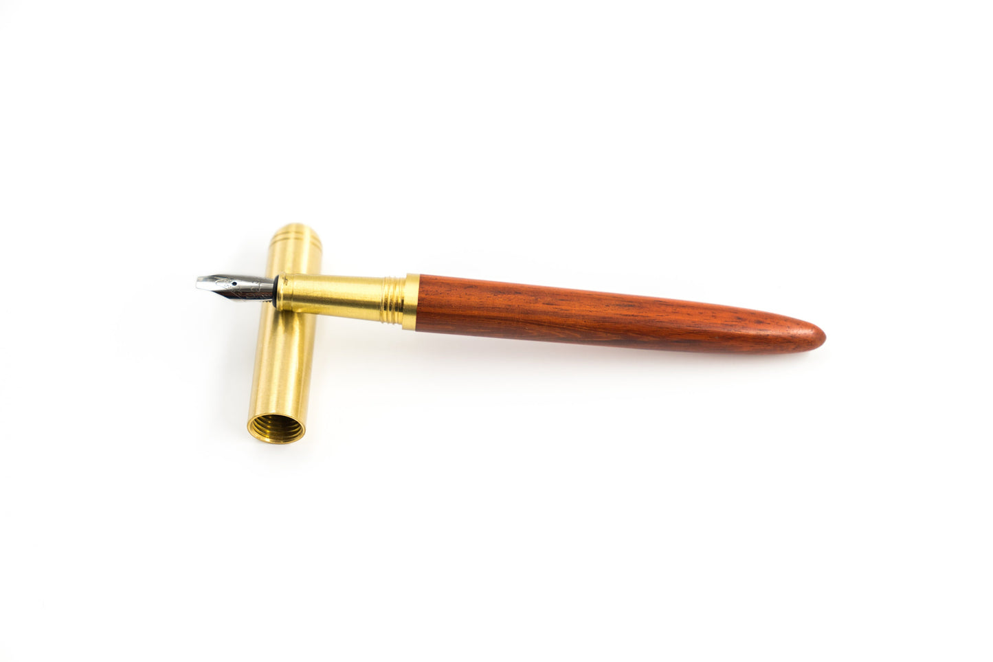 Wood Fountain Pen - Refillable Parallel Calligraphy Pen with 29 Nib Brass Metal Tip
