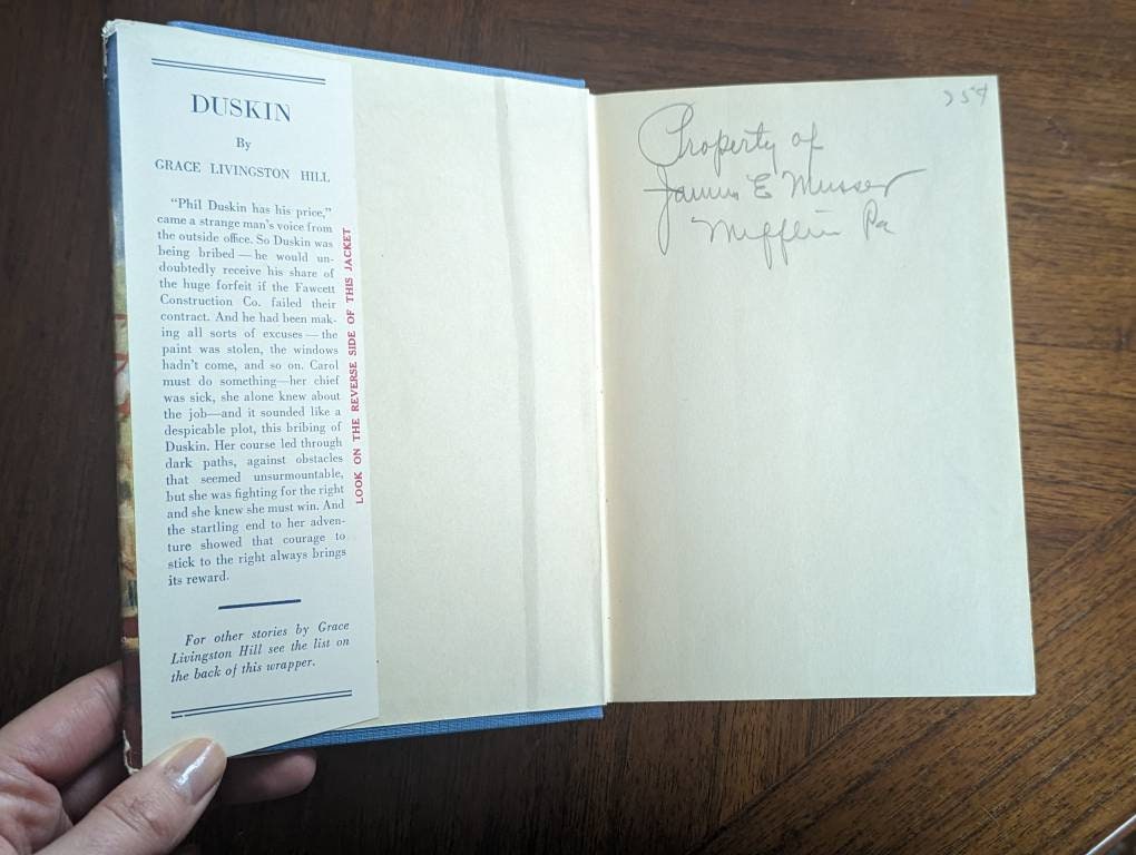 Grace Livingston Hill - Duskin 1929 Vintage Hardcover Novel Rare Literature