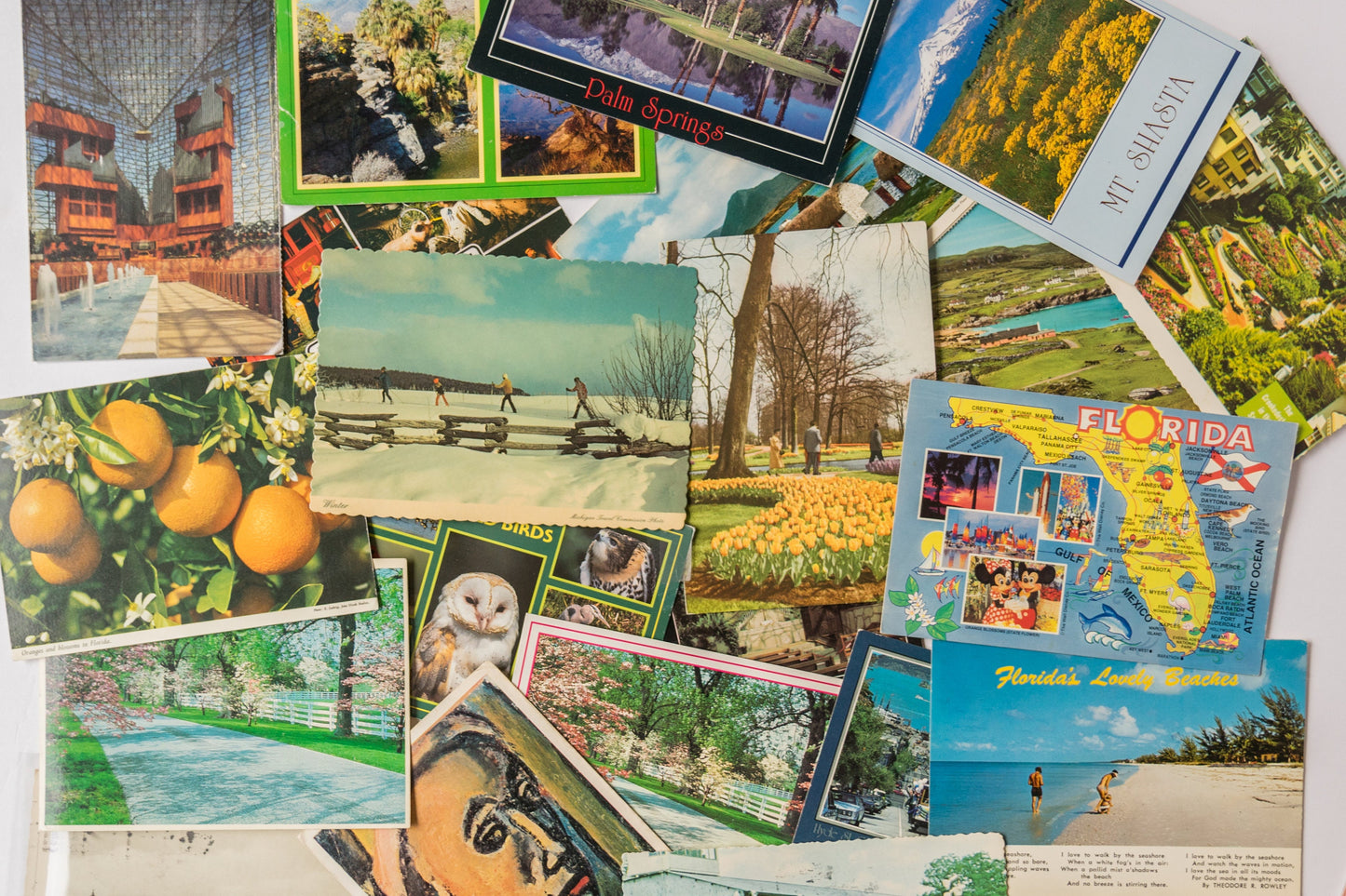 Vintage Postcards Lot 1950-1999 - Collectible Antique Stationery Ephemera