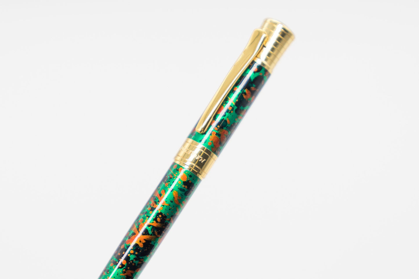 Vintage Green Gold Fountain Pen - Refillable Metal Calligraphy Pen M Nib Wedding Boss Gift