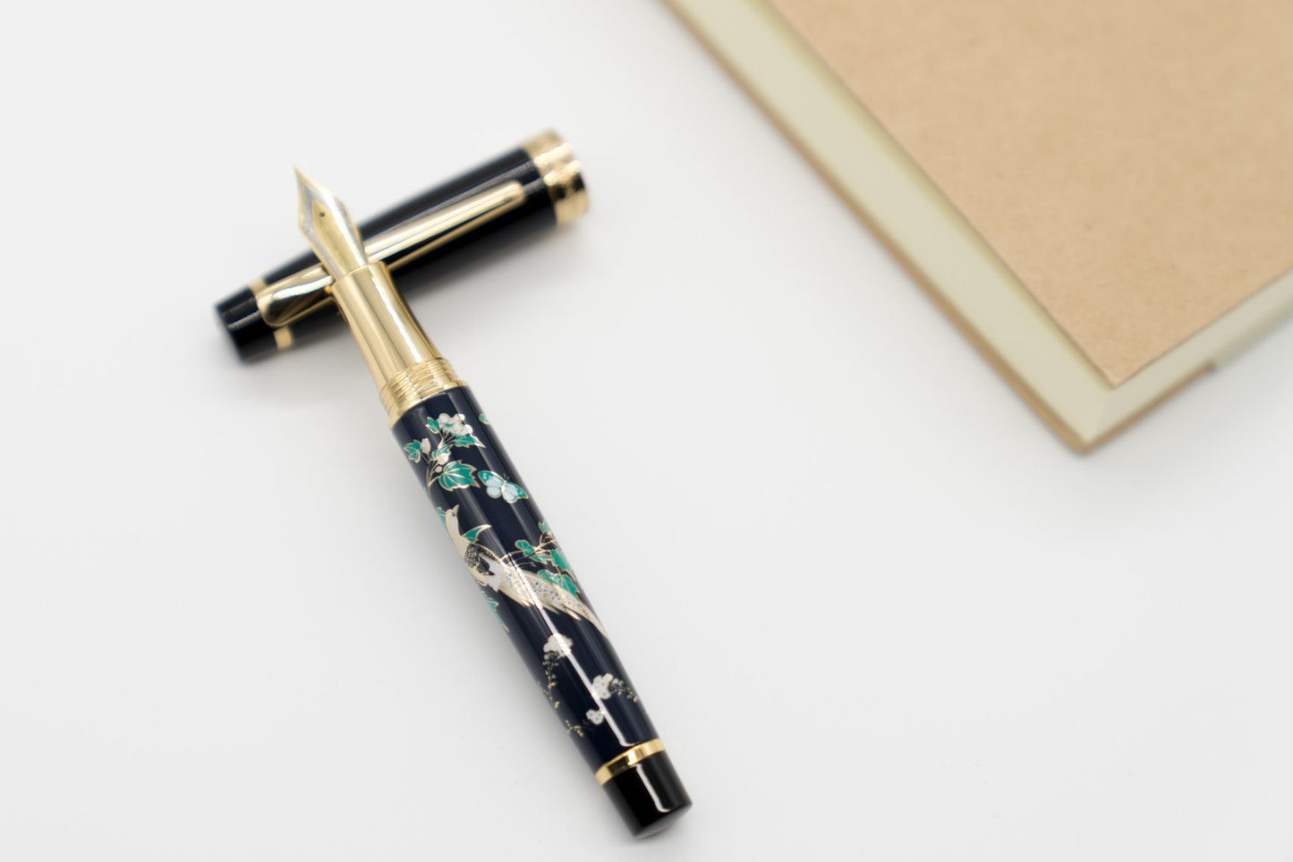 Luxury Navy Fountain Pen - Refillable Calligraphy Pen for Writers