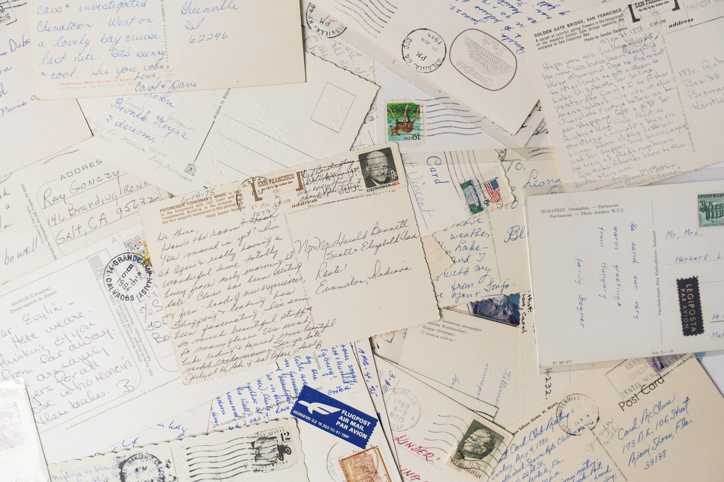 Vintage Postcards Lot 1950-1999 - Collectible Antique Stationery Ephemera