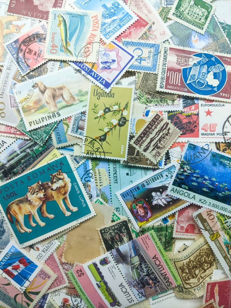 Authentic Used International Postage Stamps – Vintage Global Assortment