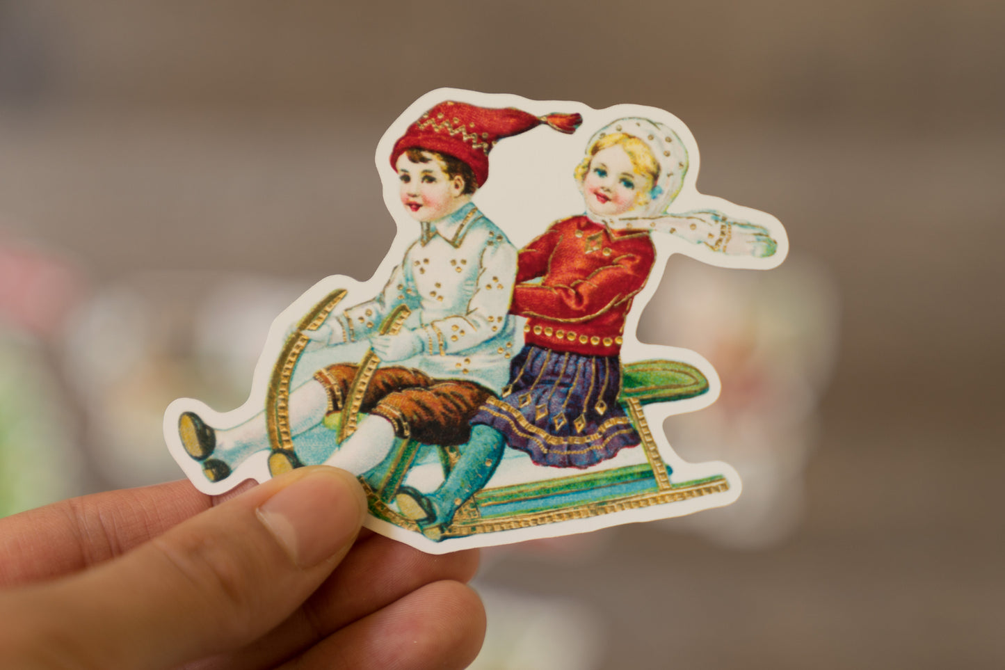 Vintage Christmas Die Cuts - Retro Holiday Decorations