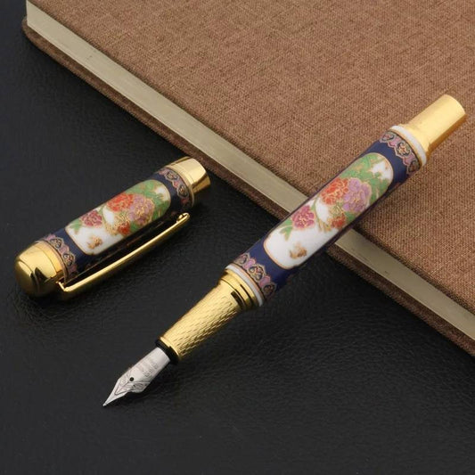 Imperial Peony Fountain Pen, Ceramic Floral
