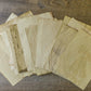 Coffee Dyed Paper Sheets - Grungy Stained Ephemera for Junk Journals and Scrapbooking