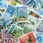 Vintage Worldwide Cancelled Postage Stamp Collection - Ephemera for Junk Journals