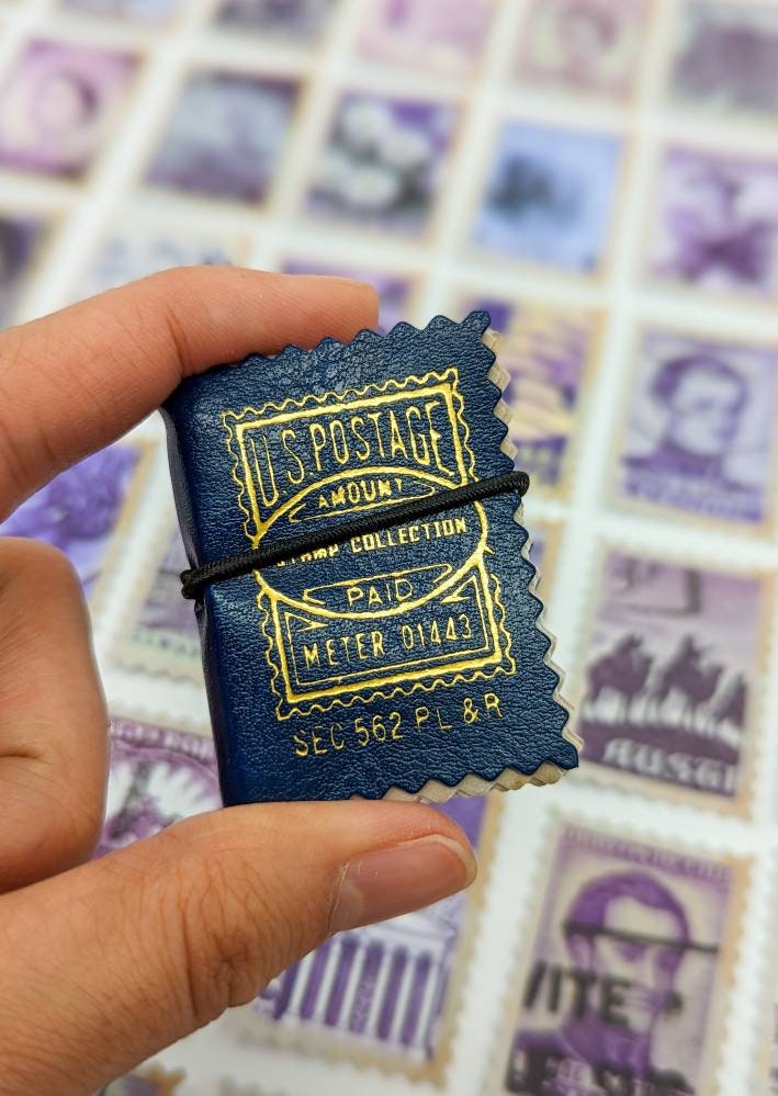 Purple Vintage Stamp Stickers - Bullet Journal  Junk Journal Accessories