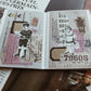 Vintage Label Stickers Pack - 45 pc Air Mail Ephemera for Scrapbooking and Journaling