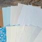 Blue  Neutral Scrapbook Paper Pack - DIY Collage  Junk Journal Kit Mixed Media Essentials