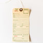 Numbered Repair Tags - Vintage Manila Paper Embellishments for Crafting