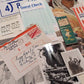 Vintage Ephemera Pack - 50 pc Junk Journal Collage Kit with Old Book Pages  Sheet Music