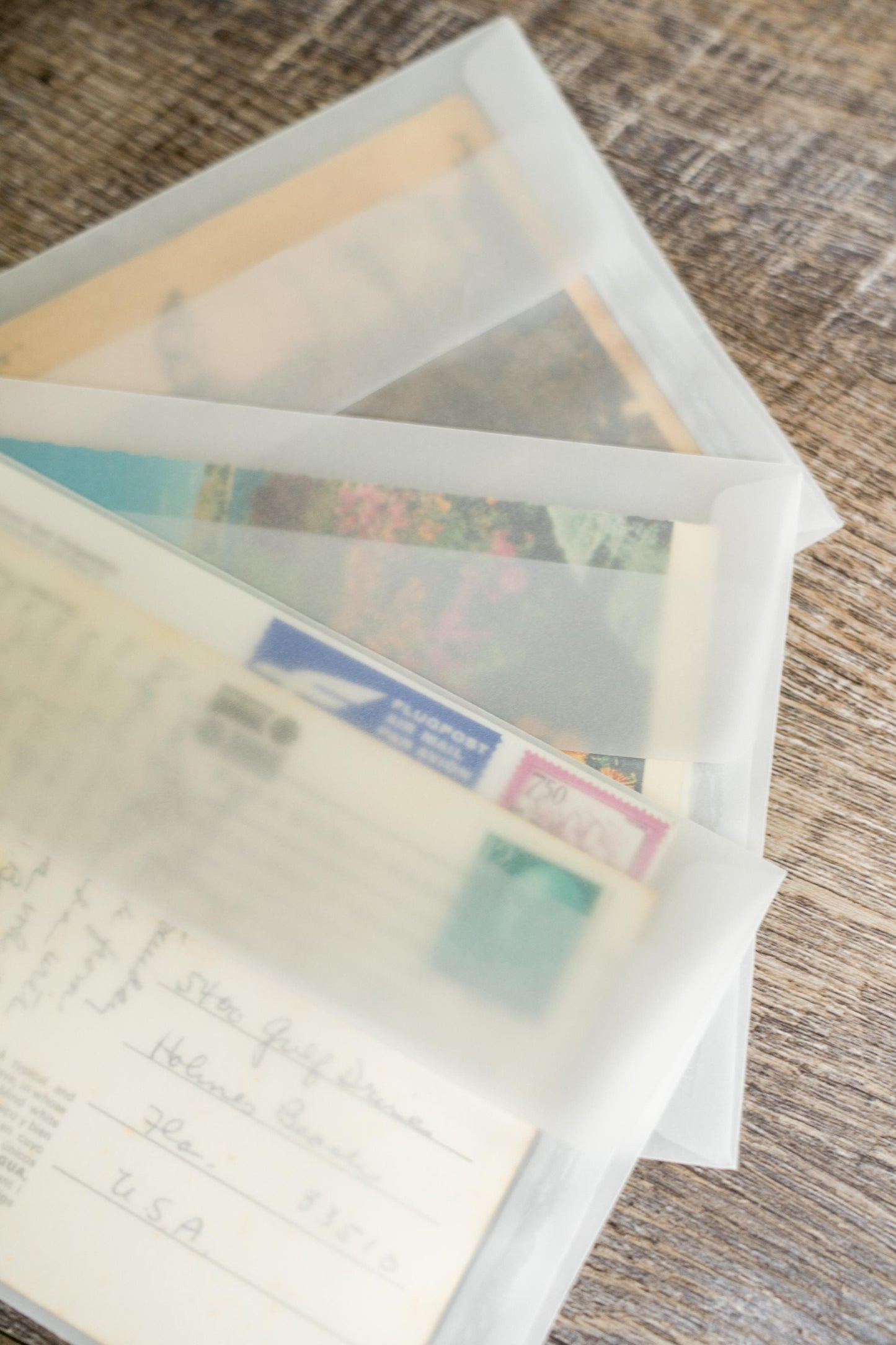 Translucent Vellum Envelopes - Vintage 5x7 Clear Wedding Stationery