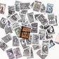 White Vintage-Inspired Reproduction Stamps – Unique Designs for Journaling & Crafts