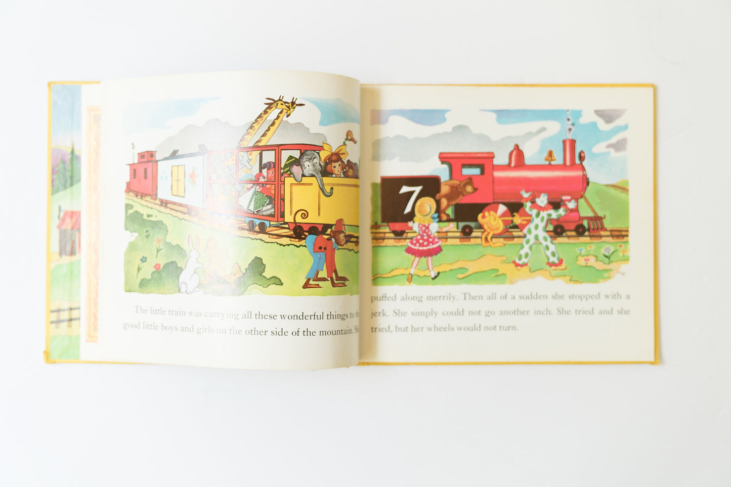 Vintage Childrens Book - The Little Engine That Could by Watty Piper Classic Hardcover Picture Book