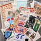 Vintage Ephemera Pack - 50 pc Junk Journal Collage Kit with Old Book Pages  Sheet Music