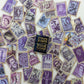 Purple Vintage Stamp Stickers - Bullet Journal  Junk Journal Accessories