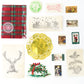 Vintage Christmas Ephemera Pack - 35pc Santa Stamps  Book Pages for Junk Journals