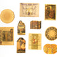 Vintage Halloween Ephemera Pack - 40 pc Travel  Map Collage Kit