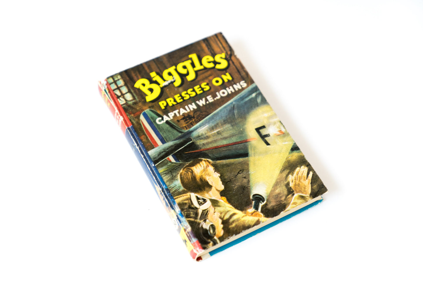 Vintage Hardcover Novel - Biggles Presses On by Captain W E Johns 1958