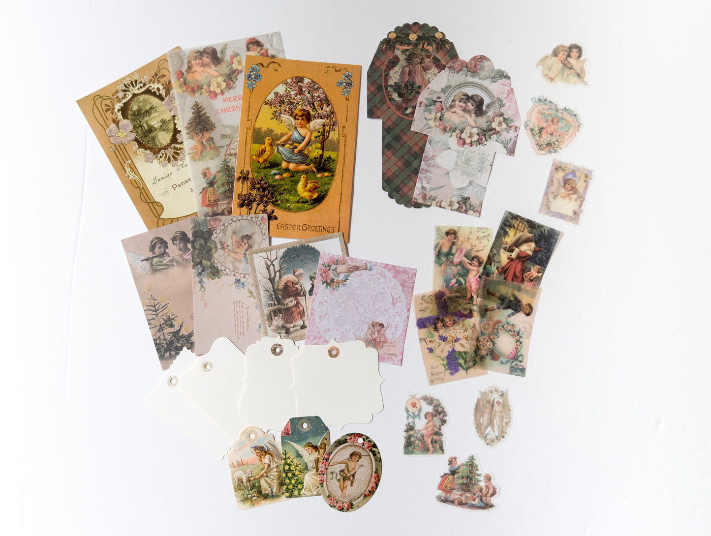 Victorian Angelic Ephemera Pack - Valentines Day Journal Kit Love  Romance Die Cuts