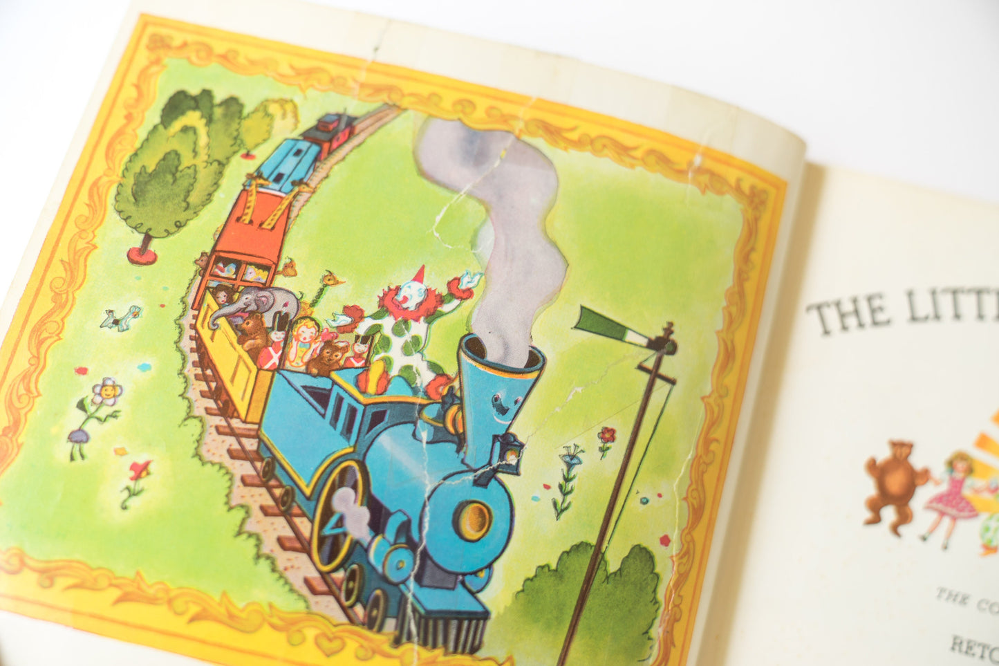 Vintage Childrens Book - The Little Engine That Could by Watty Piper Classic Hardcover Picture Book