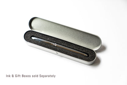 Stainless Steel Fountain Pen – Refillable, Medium Nib (0.35–0.44mm)