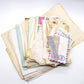 Vintage Coffee-Dyed Ephemera Bundle - Mystery Paper Lot for Junk Journals