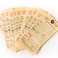 Vintage Manila Alteration Tags - Numbered Paper Ephemera for Junk Journals  Mixed Media Crafts