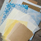 Blue  Neutral Scrapbook Paper Pack - DIY Collage  Junk Journal Kit Mixed Media Essentials